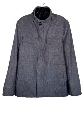 Hart Schaffner Marx Wool Field Jacket Coat Gray Men’s M NWOT